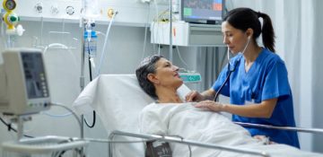 Hospital health care and medicine.